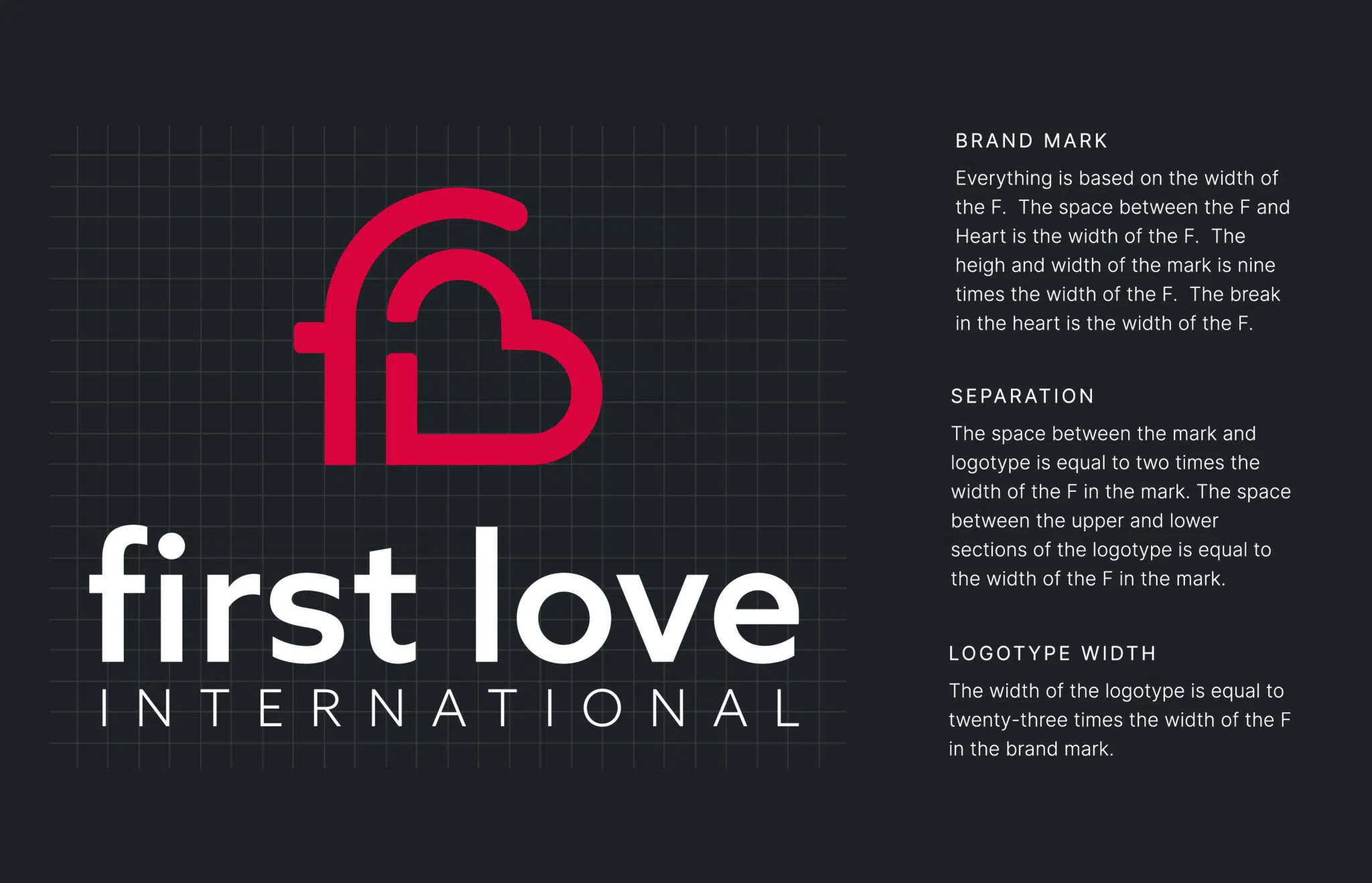 Logo Design Grid for First Love International